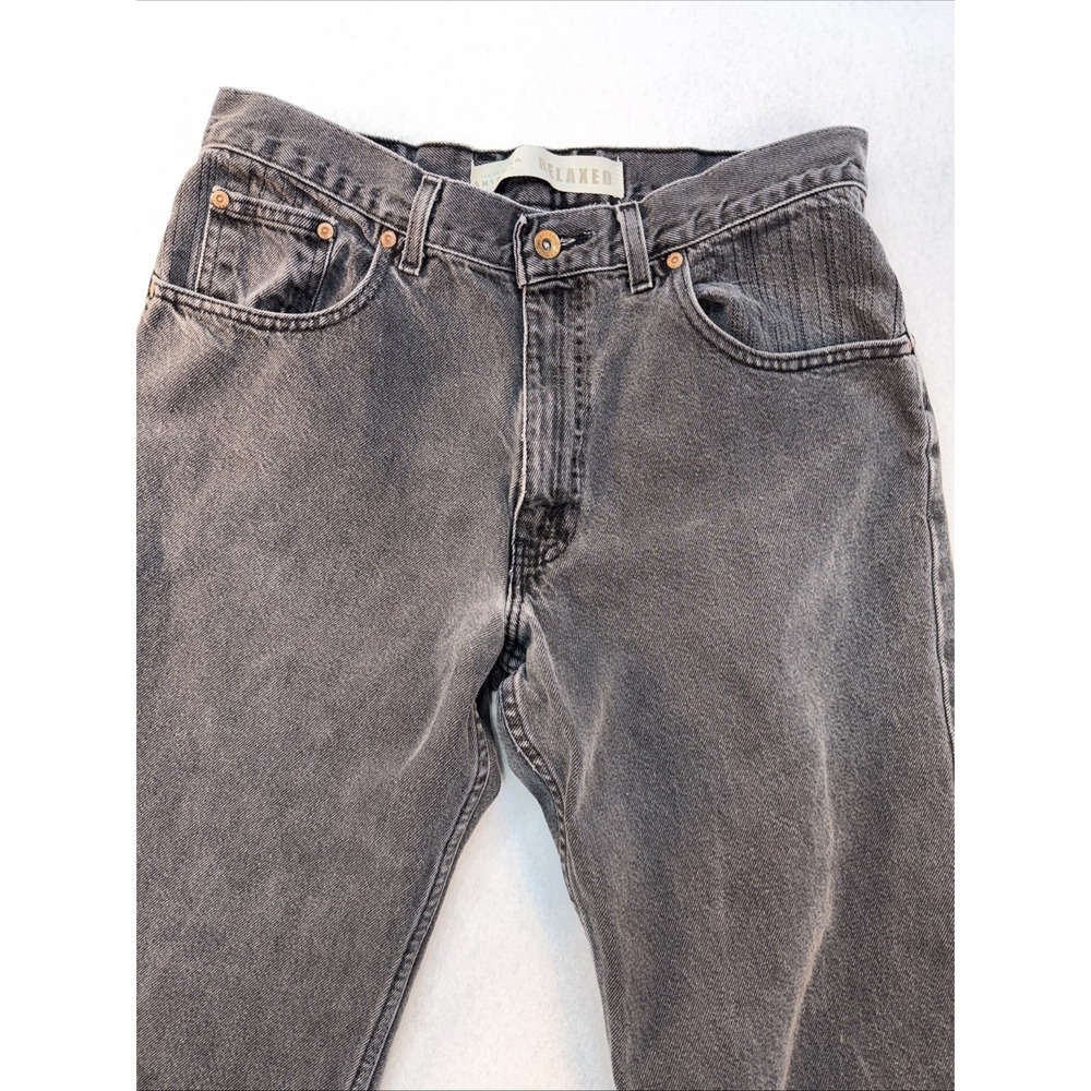 Arizona Jeans Company Men's Relaxed Straight Leg Faded Black 34x32